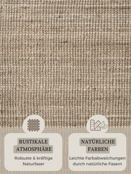 HANSE Home Teppich Jaipur Juteteppich | Braun