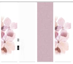 HOME WOHNIDEEN Schiebegardine BONITA 4er SET | Rosa