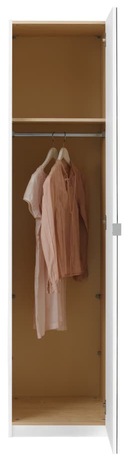 priess Kleiderschrank Malaga mit Spiegelfront | Weiß