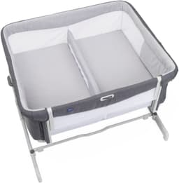 Chicco Beistellbett Next2me Zwillinge | Grau