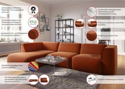 OTTO home Ecksofa Merid L-Form | Beige