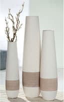 GILDE Bodenvase Vase Olbia | Beige 2