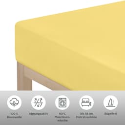 OTTO home Spannbettlaken PHYSALIS | Gelb