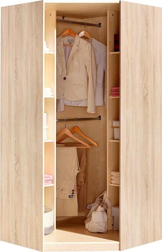 priess Eckkleiderschrank Barcelona | Holztöne