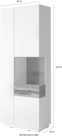 OTTO home Vitrine SILKE Höhe 207 cm | Weiß 3