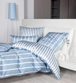 Janine Wendebettwäsche Interlock-Jersey 59028 3 | Blau