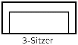 Home affaire Janek 2,5-Sitzer Sofa | Grün