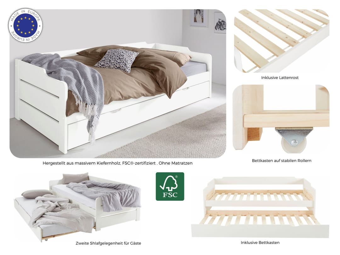 OTTO home Daybett "REETE" | Weiß