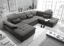 ED EXCITING DESIGN Wohnlandschaft Wayne | Grau