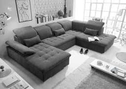 ED EXCITING DESIGN Wohnlandschaft Wayne | Grau