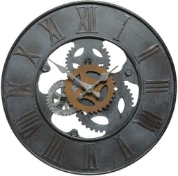 Ambiente Haus Wanduhr Zahnrad Uhr | Schwarz