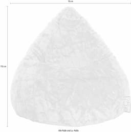 Sitting Point Sitzsack Fluffy XL | Grau