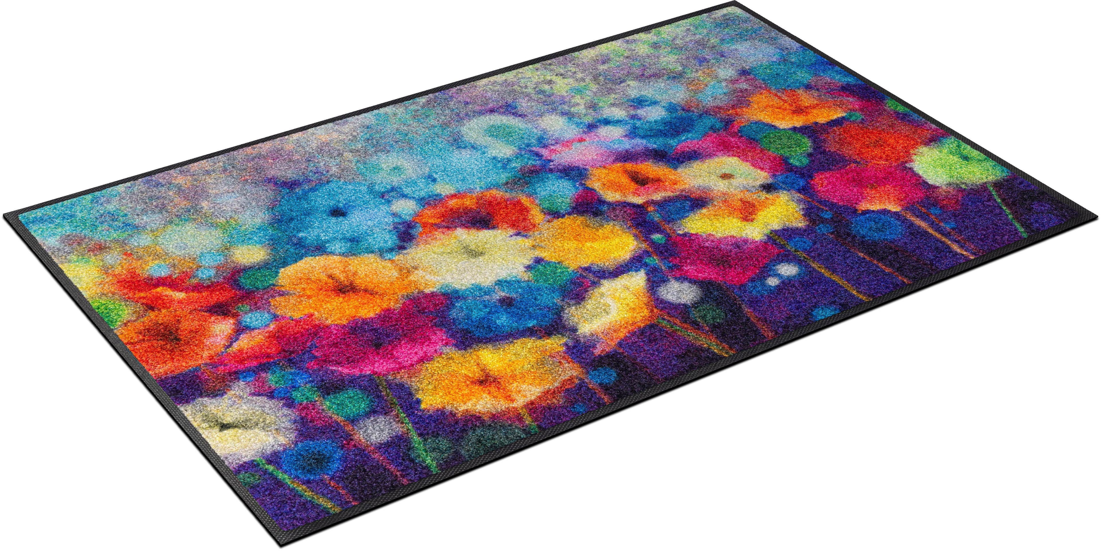 wash+dry by Kleen-Tex Fußmatte Flowerlover | Mehrfarbig