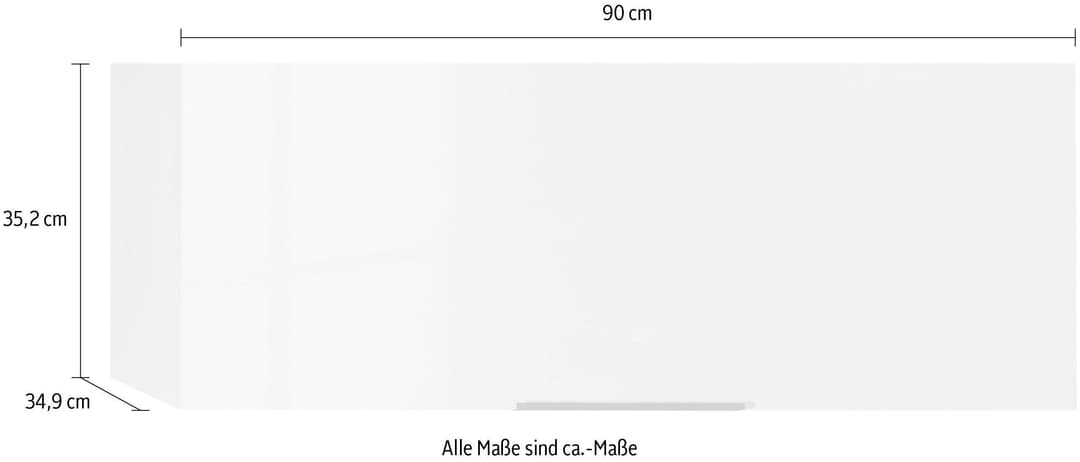 OPTIFIT Klapphängeschrank Tara | Weiß