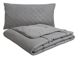 OTTO home Microfaserbettdecke + Microfaserkissen Clarra Spar Set