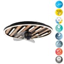 OTTO home LED Deckenleuchte Deckenventilator Vollo | Holztöne