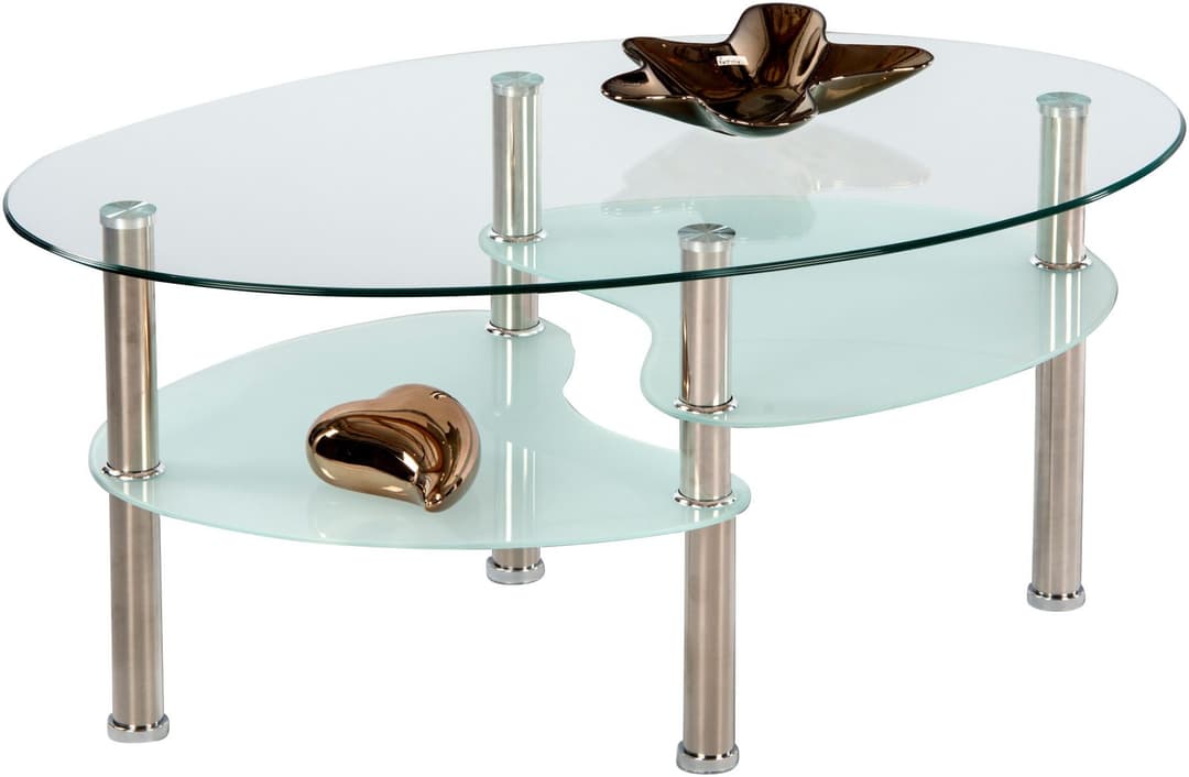 Stolkom Sp.z.o.o. Couchtisch Wave Glastisch | Transparent