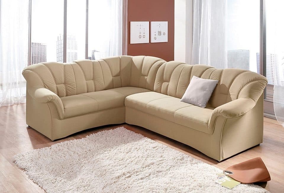 DOMO collection Ecksofa Papenburg | Beige