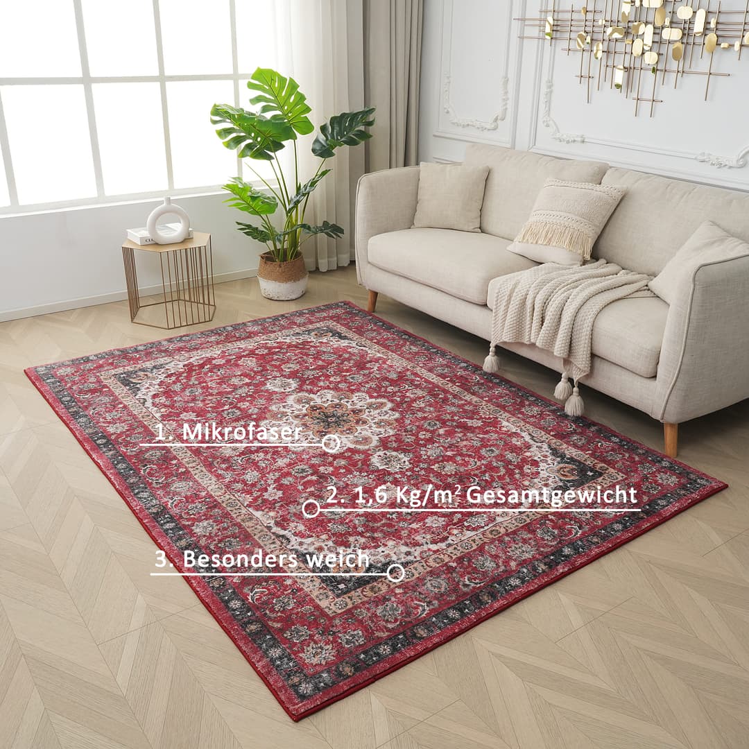 OTTO home Teppich Omar | Rot