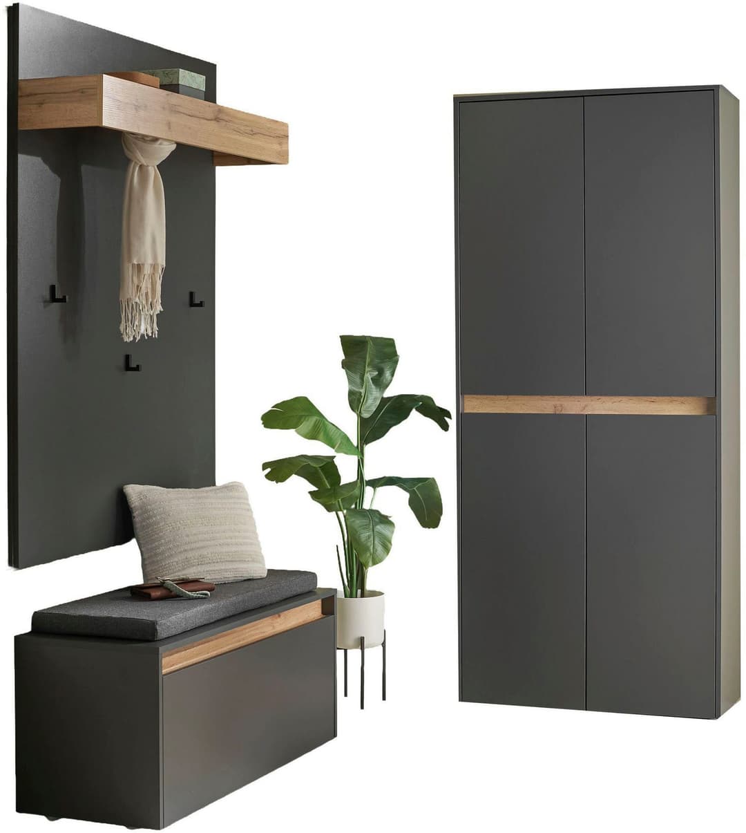 Home affaire Garderoben-Set City/Giron | Grau