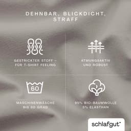 Schlafgut Spannbettlaken PURE BOXSPRING | Beige