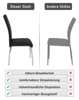 Hela Stuhl Susi | Schwarz