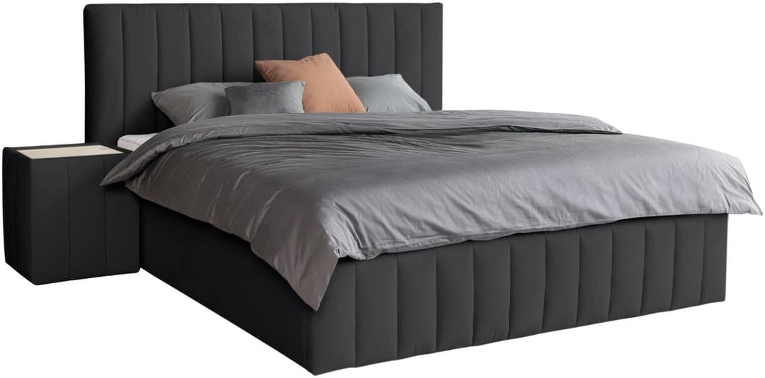 Home affaire Polsterbett Effy | Schwarz
