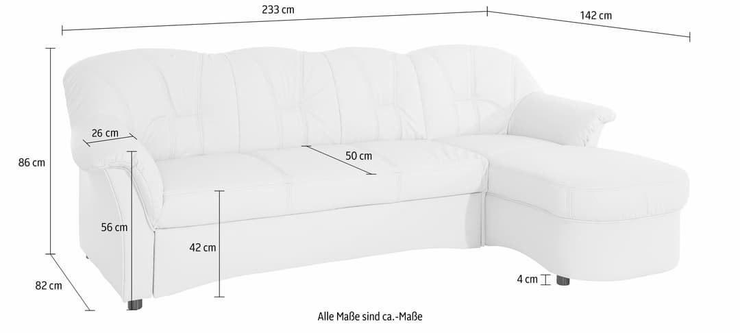 DOMO collection Ecksofa Flores Schlafsofa | Mehrfarbig