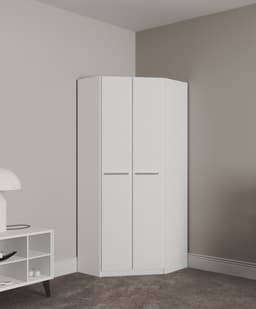 priess Eckkleiderschrank Barcelona | Weiß