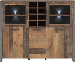 FORTE Highboard Clif | Holztöne