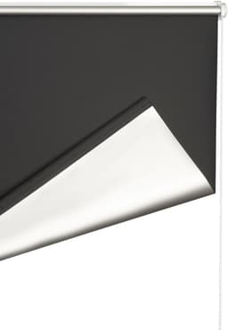 K-HOME Seitenzugrollo Thermo Klemmfix-Rollo | Schwarz