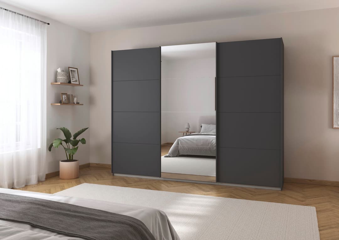 OTTO home AGORDO Schwebetürenschrank | Grau