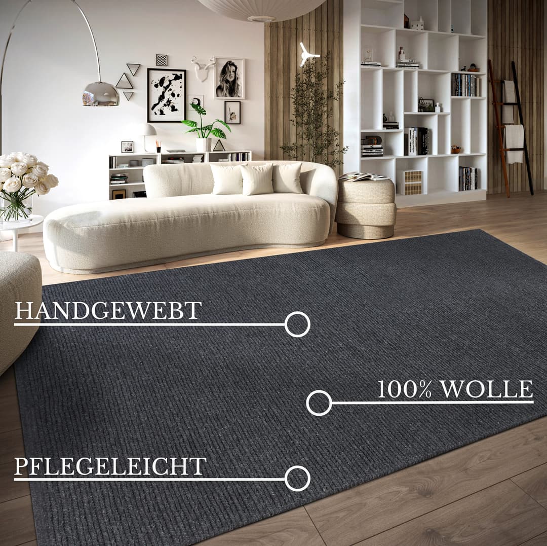 Villeroy & Boch Francois Wollteppich | Grau