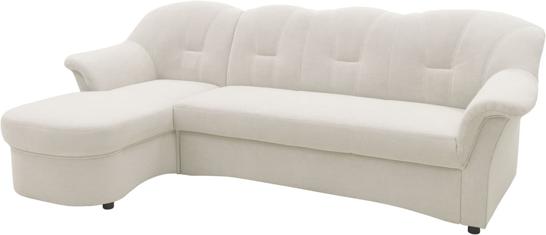DOMO collection Ecksofa Flores Schlafsofa | Beige