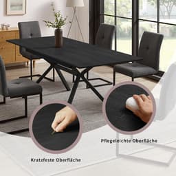 OTTO home Esstisch Vendy | Schwarz