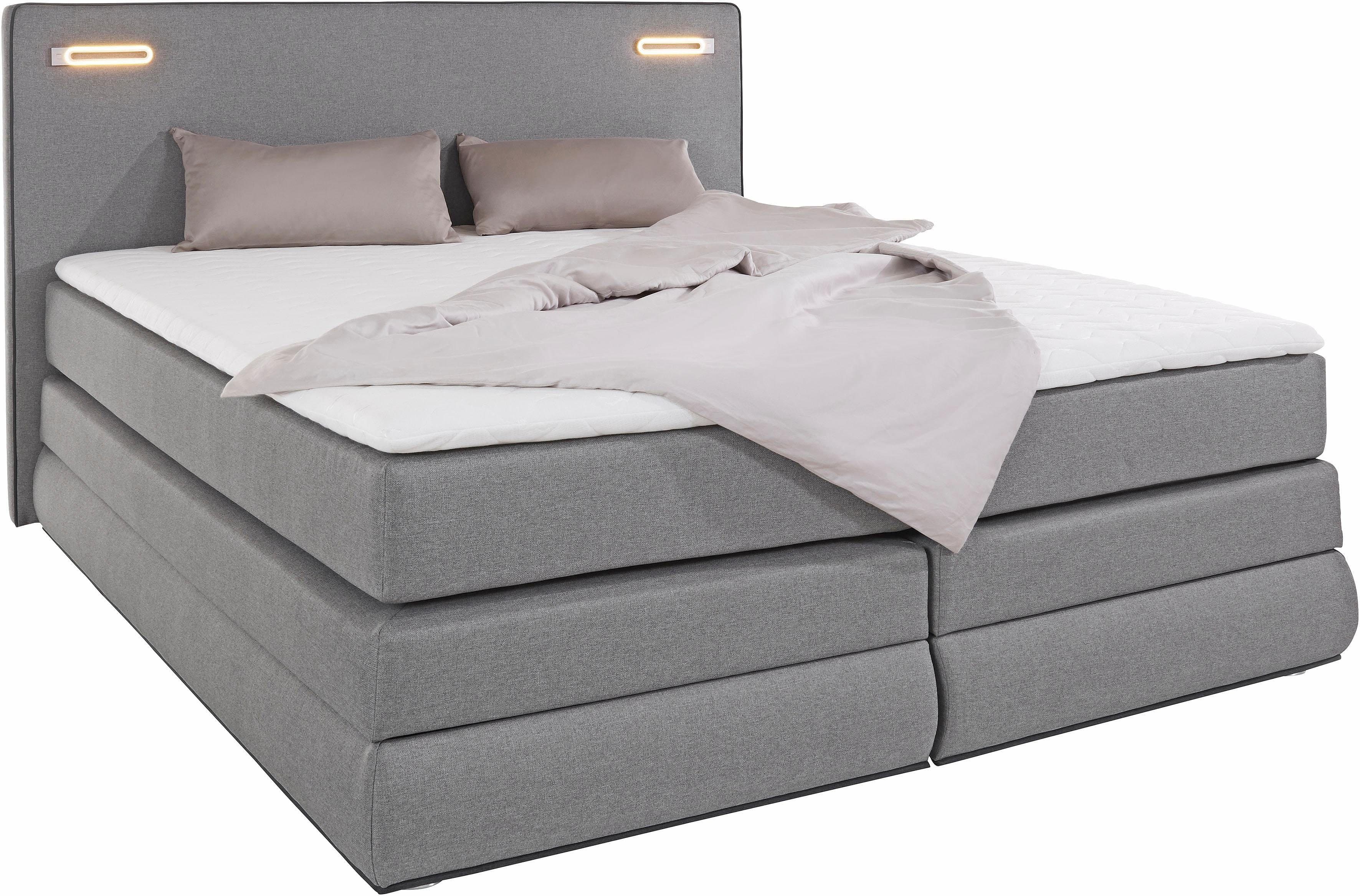 COLLECTION AB Boxspringbett Ninoni | Grau