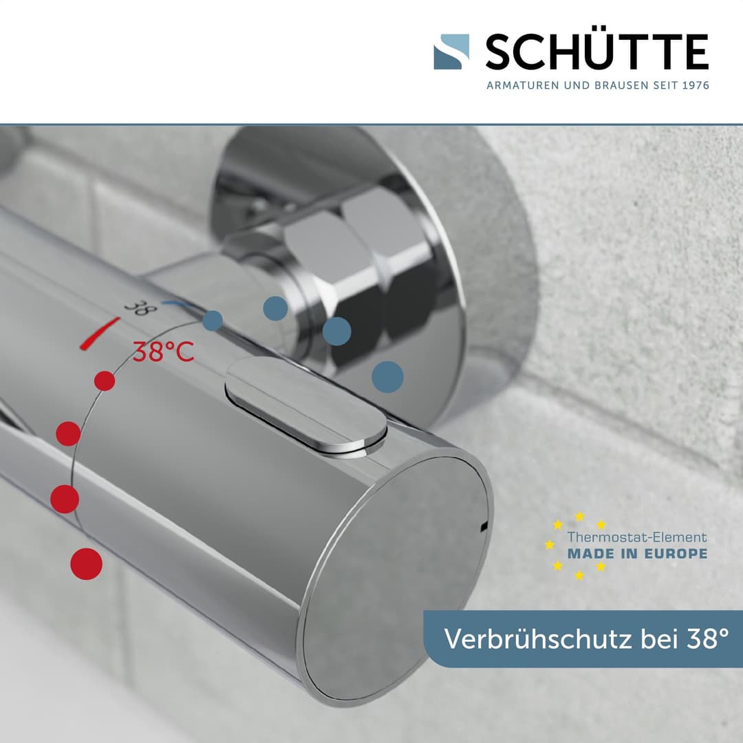 Schütte Wannenarmatur »LOS ANGELES« Thermostat Wannenfüllarmatur