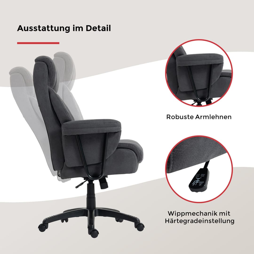 Duo Collection Chefsessel Mauro XXL | Grau