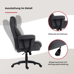 Duo Collection Chefsessel Mauro XXL | Grau