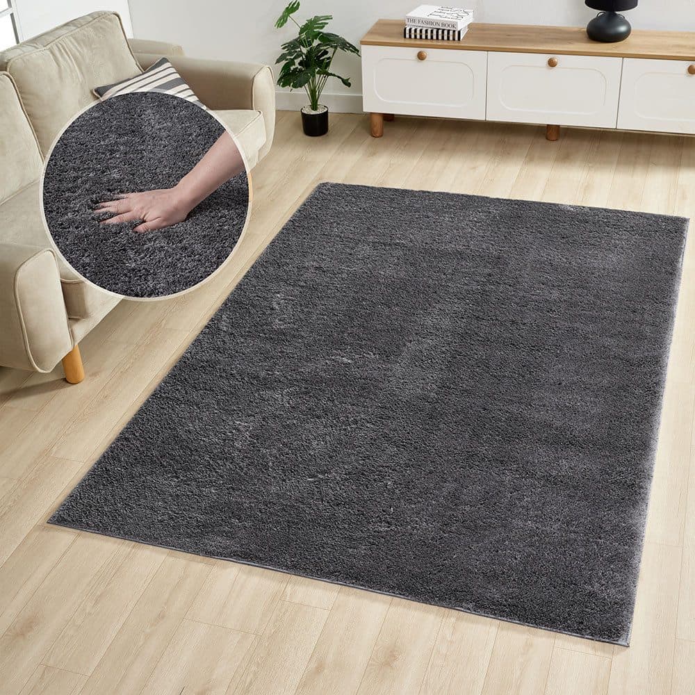 OTTO home Teppich Lilari Shaggy Premium | Grau