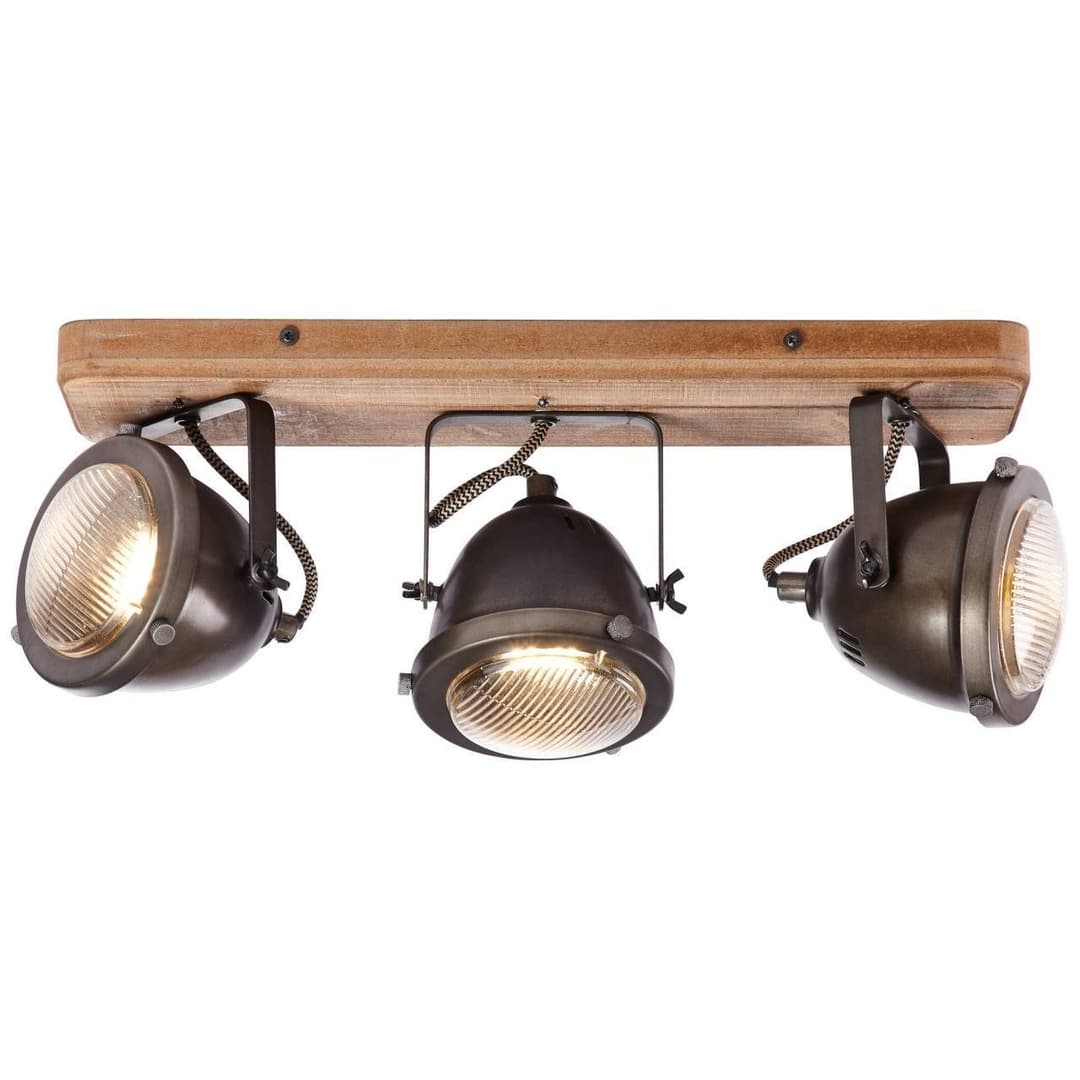 Brilliant Deckenstrahler Carmen Wood | Braun