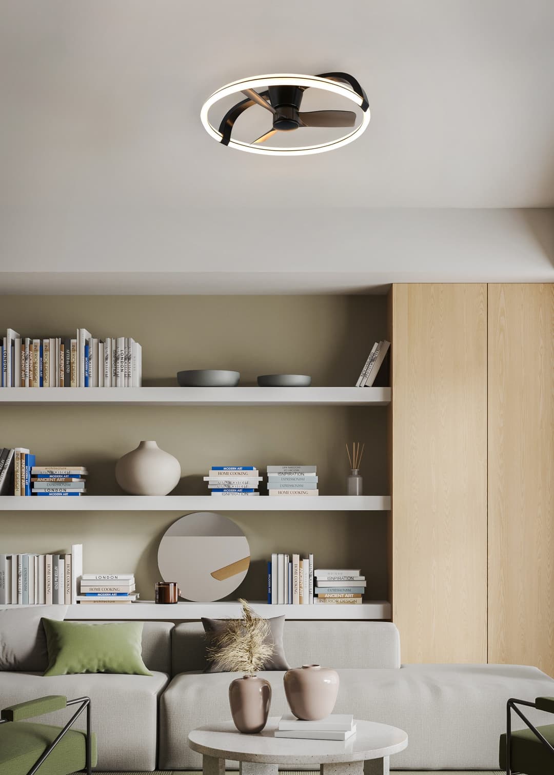 Reality Leuchten LED Deckenleuchte STOCKHOLM | Schwarz