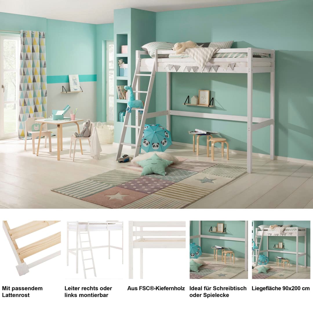 OTTO home Kinderbett Alpi | Grau