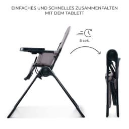 Kinderkraft BINCI Hochstuhl | Grau