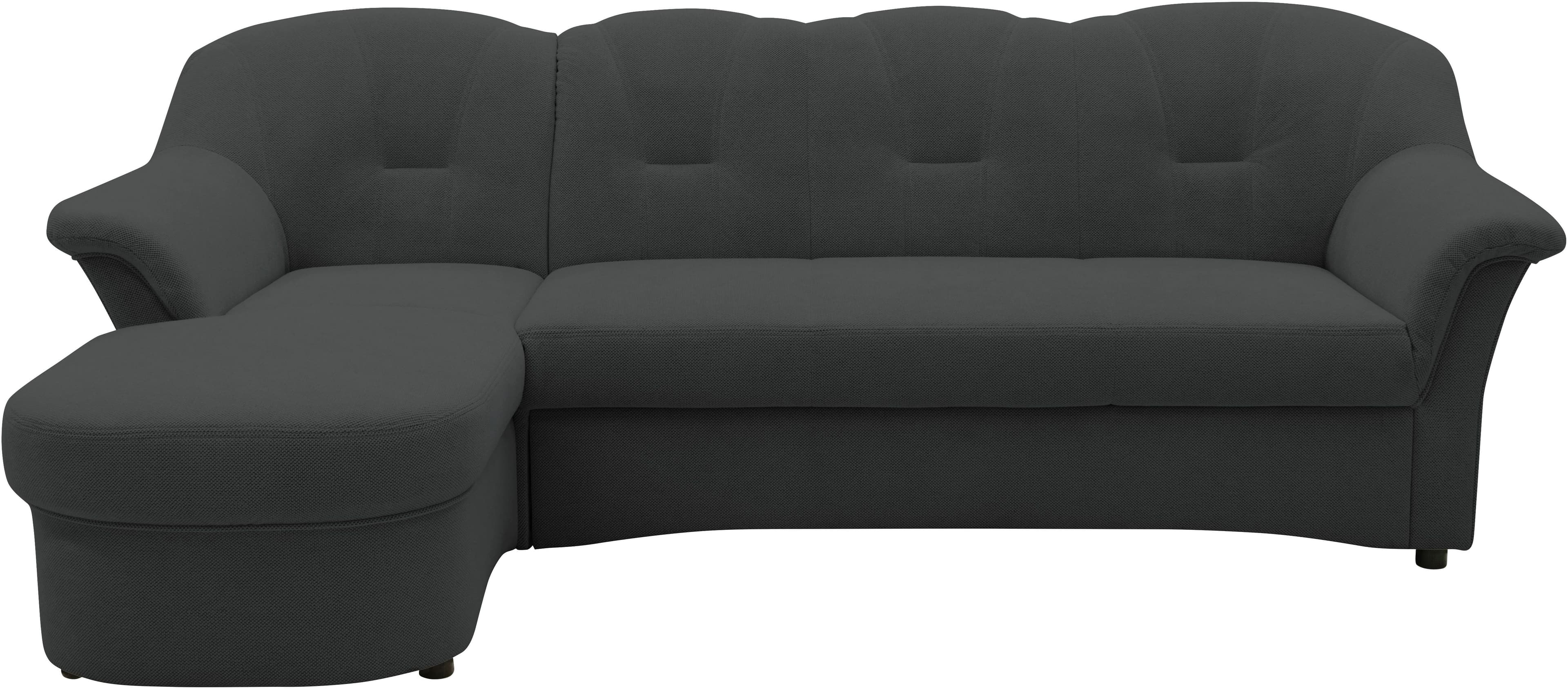 DOMO collection Ecksofa Flores Schlafsofa | Grau