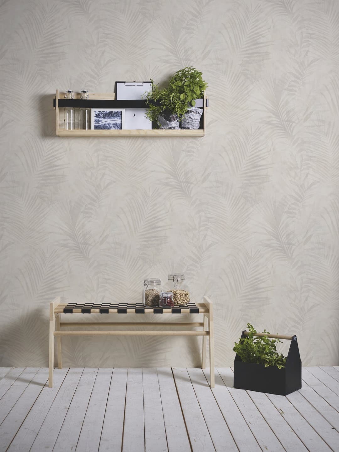 A.S. Création Neue Bude 2.0 Tropical Concret Vliestapete | Beige