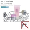 Wenko Duschablage Bari, 1 Etage | Silber 5