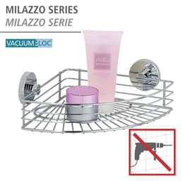 Wenko Duschablage Bari, 1 Etage | Silber