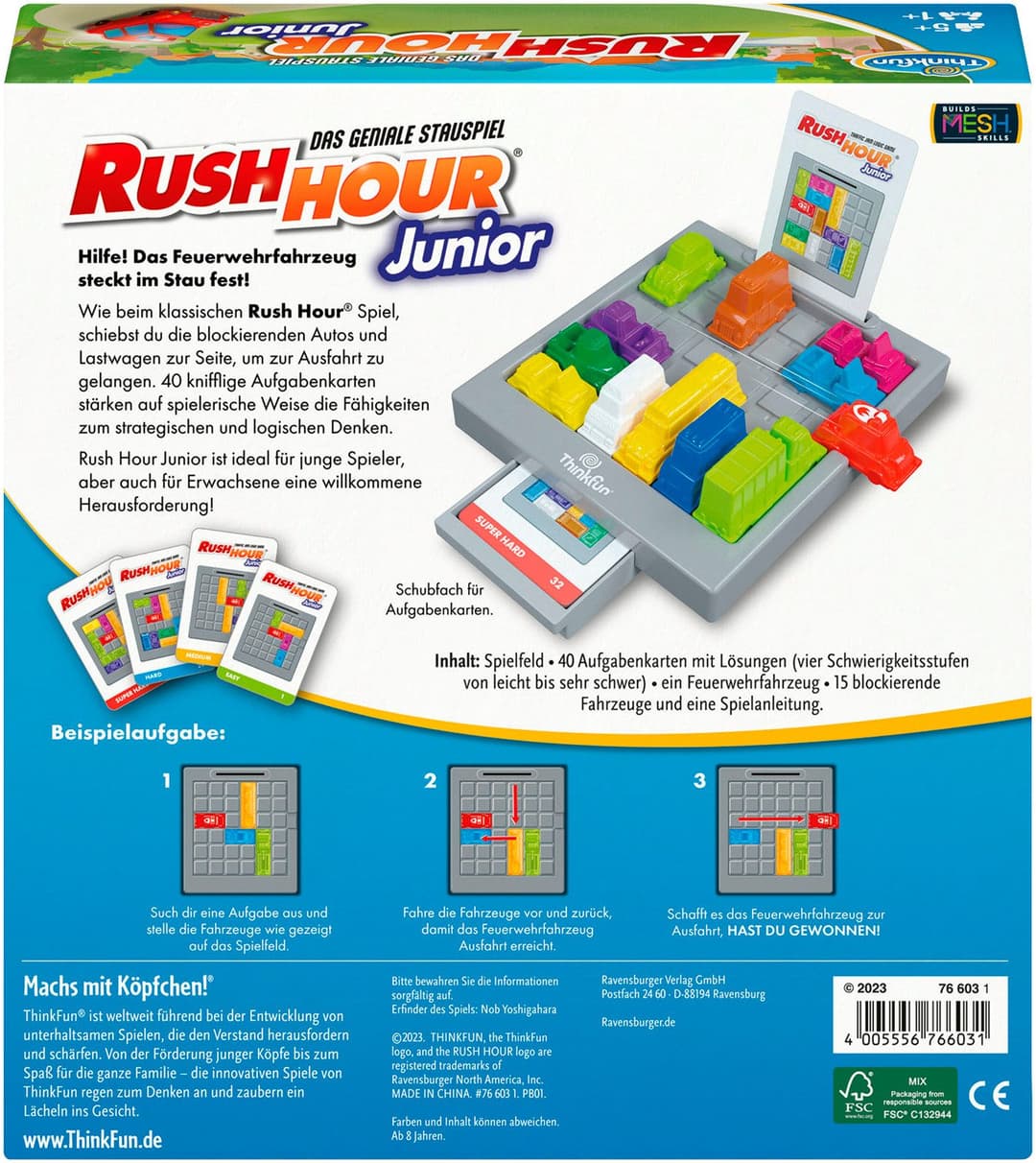 Thinkfun® Spiel Rush Hour® Junior | Mehrfarbig
