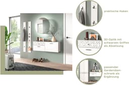 Home affaire Garderobenschrank VICENZA | Weiß